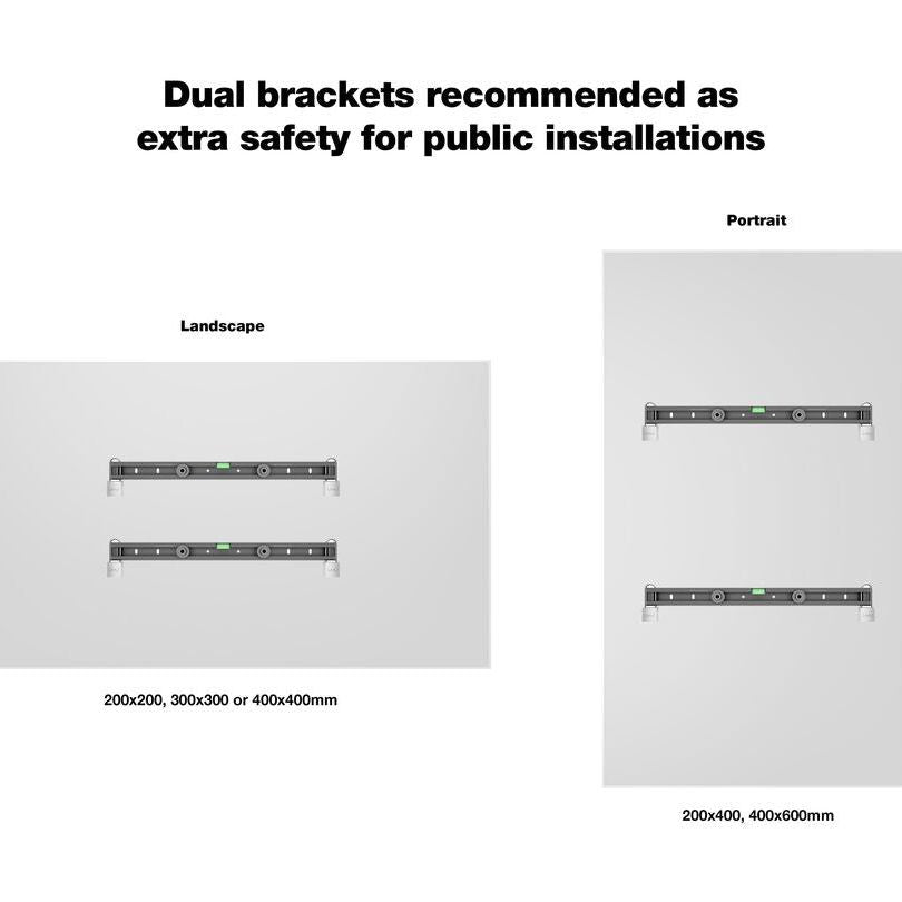Multibrackets M Universal Public Wallmount Black Small