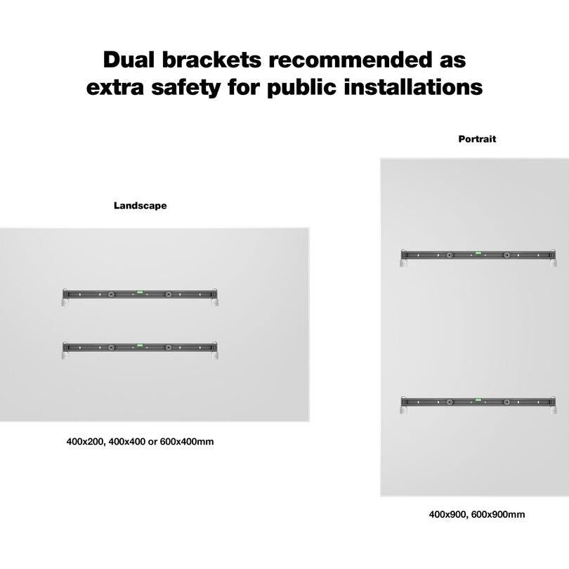 Multibrackets M Universal Public Wallmount Black Medium