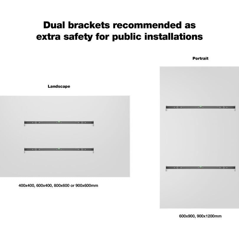 Multibrackets M Universal Public Wallmount Black Large