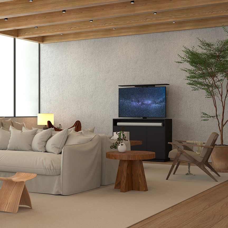 Multibrackets M AV-Cabinet TV-Lift 55" Design Walnut