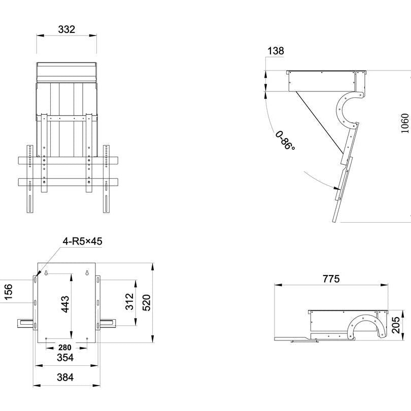 Multibrackets M Motorized Ceiling Mount Pro