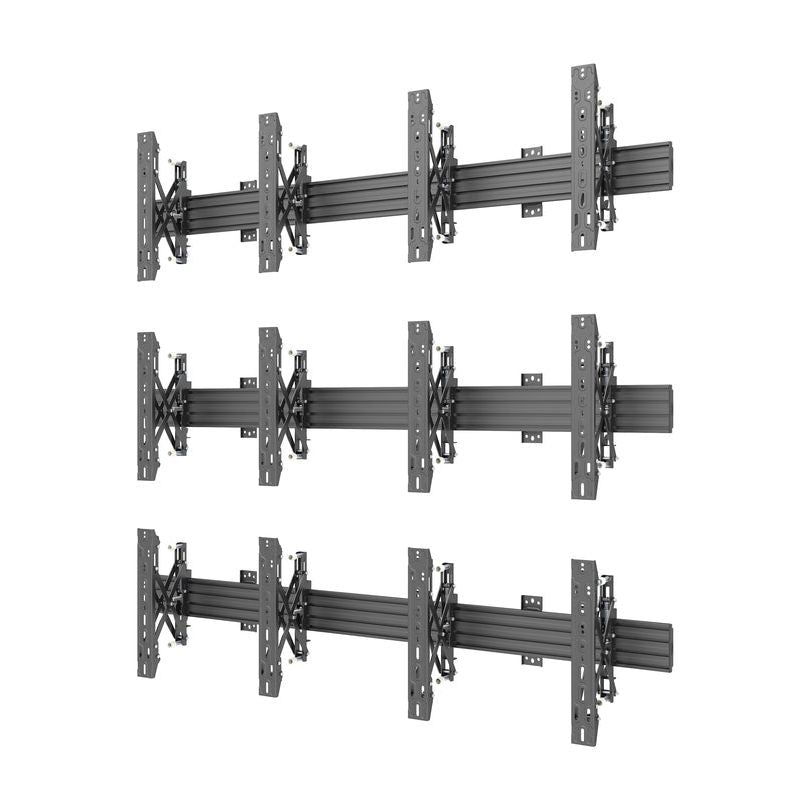 Multibrackets M Wallmount Pro MBW2Ux3 Push In Pop Out Black