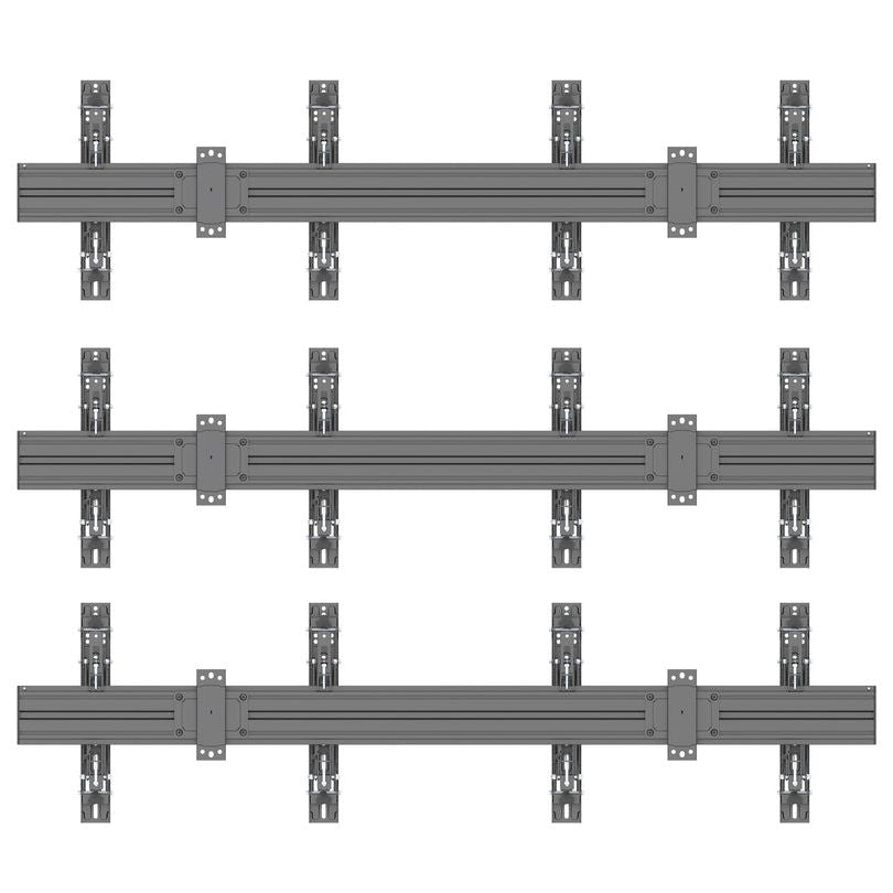 Multibrackets M Wallmount Pro MBW2Ux3 Push In Pop Out Black