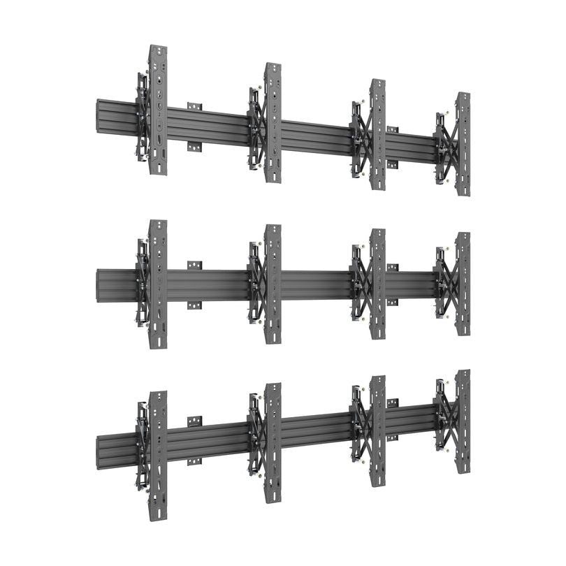 Multibrackets M Wallmount Pro MBW2Ux3 Push In Pop Out Black