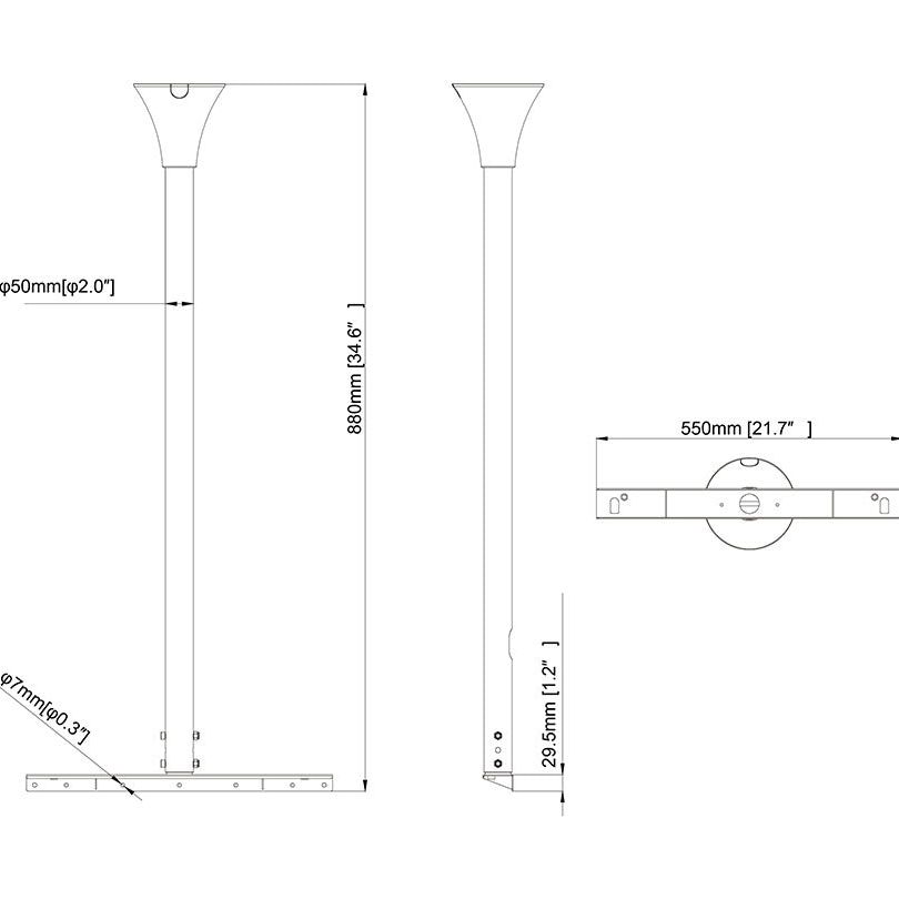 Multibrackets M Pro Series - Floor to ceiling kit Medium Black