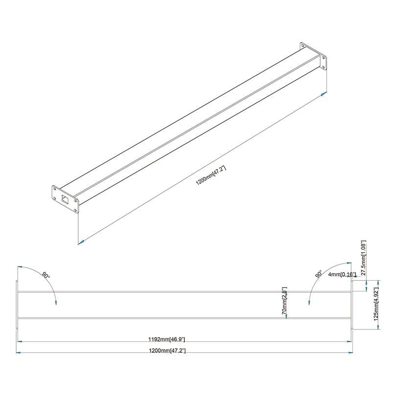 Multibrackets M Pro Series - Wheelbase Supportbar 1200mm