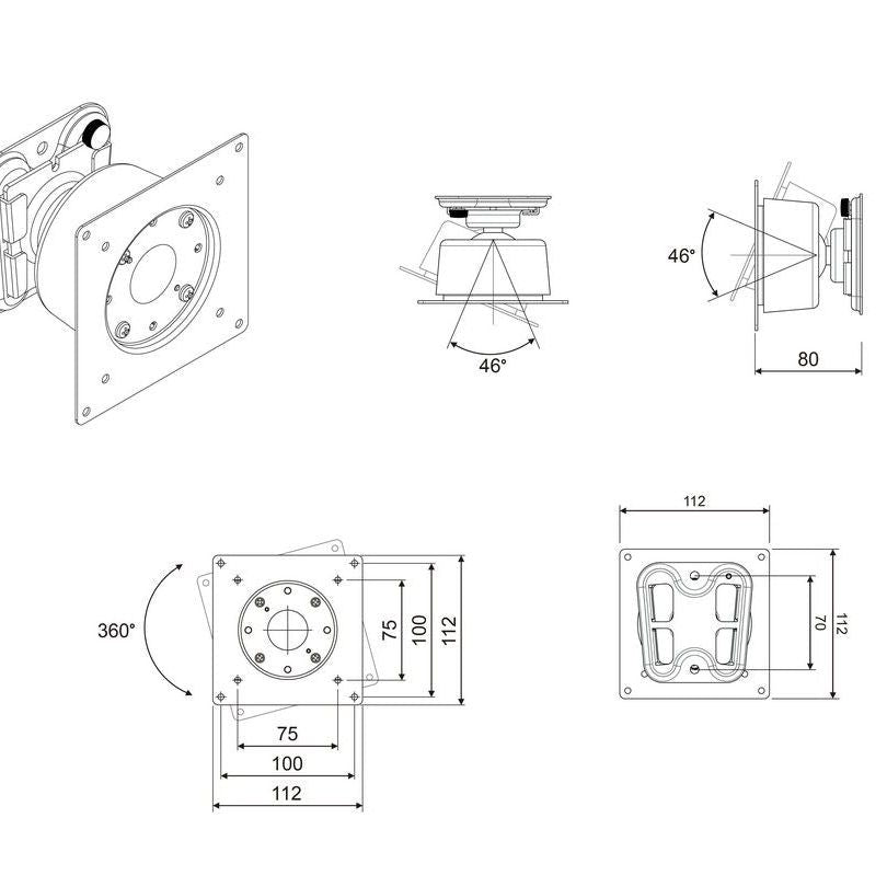 Multibrackets M VESA Monitor/Tablet Wallmount 75/100