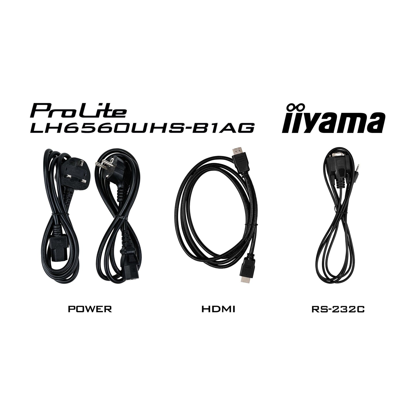 iiyama ProLite LH6560UHS-B1AG 65" 4K UHD professional digital signage display with advanced control and connectivity options