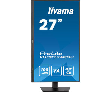 iiyama ProLite XUB2794QSU-B6 27" 2560 x 1440 pixels WQHD LCD Display with Height Adjust Stand