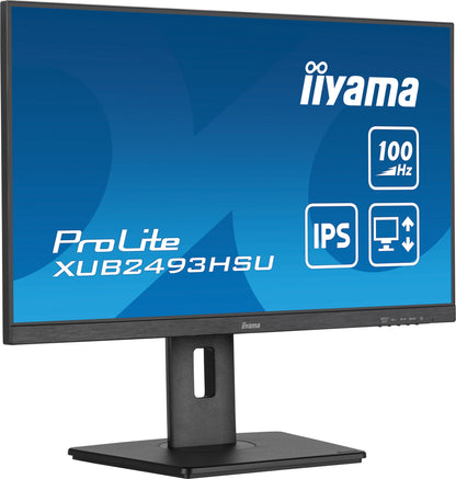 iiyama ProLite XUB2493HSU-B6 24" Full HD LED Display with Height Adjust Stand