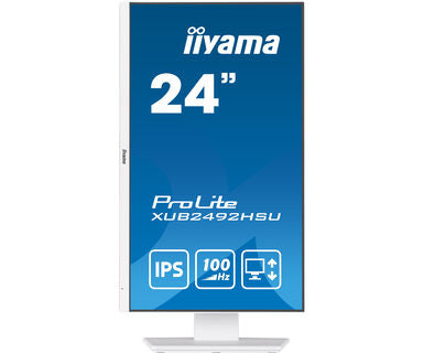iiyama ProLite XUB2492HSU-W6 24" IPS 100Hz Full HD Display with HAS in White