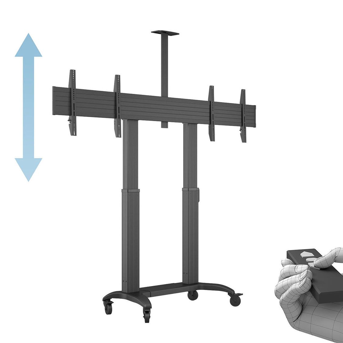 Multibrackets M Motorized Public Floorstand Dual Screen 180 HD