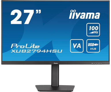 iiyama ProLite XUB2794HSU-B6 27" Full HD VA panel with 100Hz refresh rate and 150mm height adjustable stand