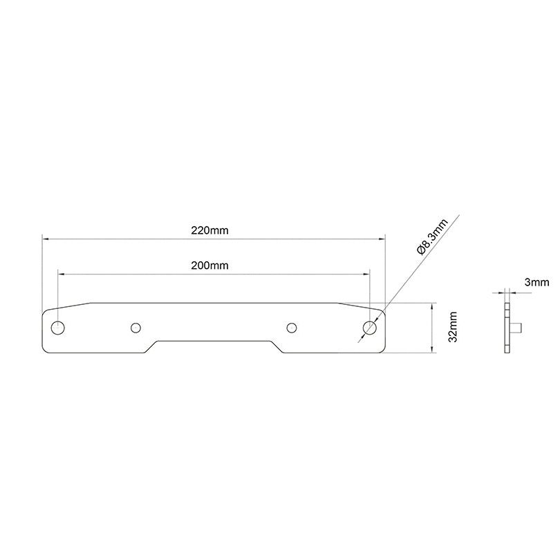Multibrackets M Extender Kit Push X Small 200x200