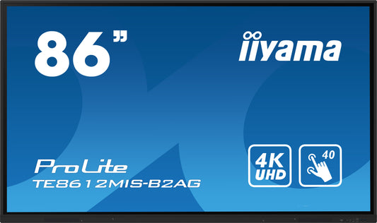iiyama ProLite TE8612MIS-B2AG 86" 4K Ultra HD Pure-IR Interactive Touchscreen with Android and WiFi