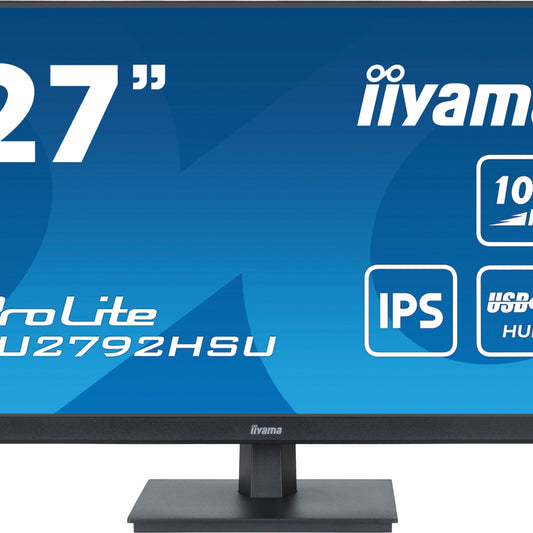 iiyama ProLite XU2792HSU-B6 27" IPS technology panel with USB hub and 100Hz refresh rate