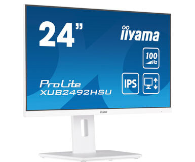 iiyama ProLite XUB2492HSU-W6 24" IPS 100Hz Full HD Display with HAS in White