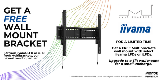 Exclusive Promotion: Free Multibracket Mounting Bracket with Select iiyama Large Format Displays!