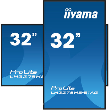 iiyama ProLite Digital signage flat panel 81.3 cm (32") LCD Wi-Fi 500 cd/m² Full HD Black Built-in processor Android 11 24/7