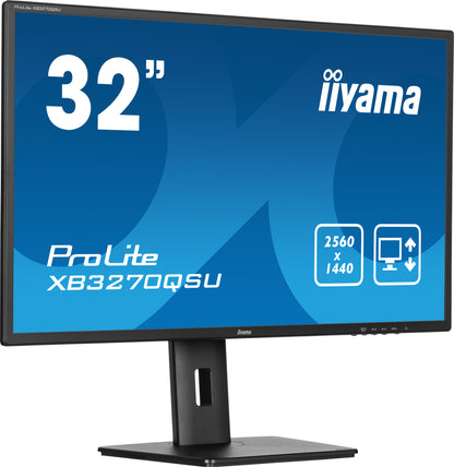 iiyama ProLite XB3270QSU-B1 computer monitor 81.3 cm (32") 2560 x 1440 pixels Wide Quad HD LED Black