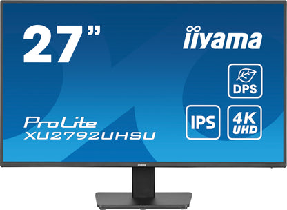 iiyama ProLite XU2792UHSU-B6 computer monitor 68.6 cm (27") 3840 x 2160 pixels 4K Ultra HD LED Black