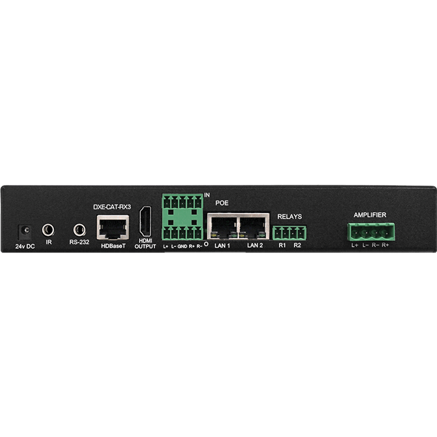 Aurora Multimedia DXE-CAT-RX3 HDBaseT Receiver w/Dual Relay & Audio