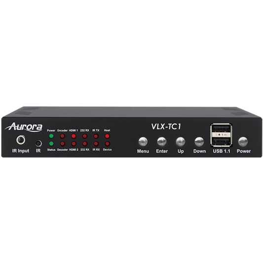 Aurora VLX-TC1-CF 4K 1Gbps AV-over-IP Transceiver Box