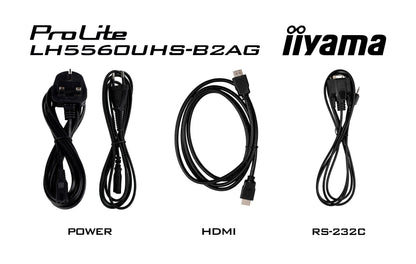 iiyama ProLite LH5560UHS-B2AG 55" 4K UHD Professional Digital Signage Display