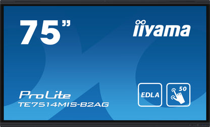 iiyama PROLITE TE7514MIS-B2AG 75" 4K UHD 75" Google EDLA Certified Interactive Display