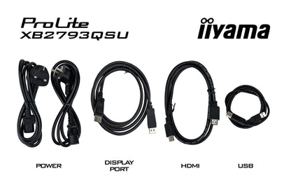 iiyama ProLite XB2793QSU-B1 computer monitor 68.6 cm (27") 2560 x 1440 pixels Quad HD LED Black