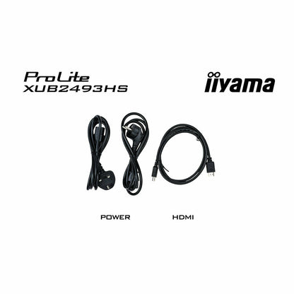 iiyama ProLite XUB2493HS-B4 24" IPS LCD Monitor with Height Adjust Stand