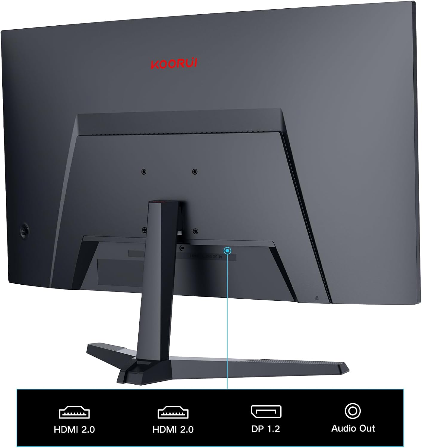 Koorui 24E6CA 24" Curved VA 165Hz 1ms FHD 1500R Gaming Monitor