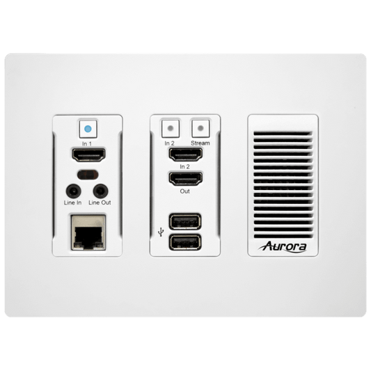 Aurora IPX-TC3A-WP3-C-Pro-W 3rd Gen 4K 10Gbps Transceiver Wall Plate