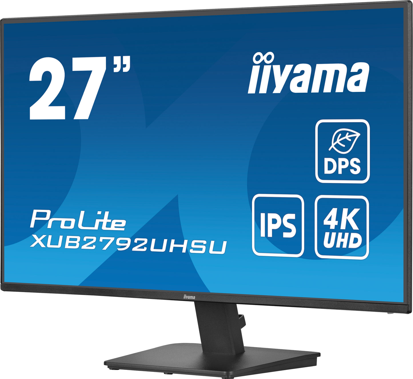 iiyama ProLite XU2792UHSU-B6 computer monitor 68.6 cm (27") 3840 x 2160 pixels 4K Ultra HD LED Black