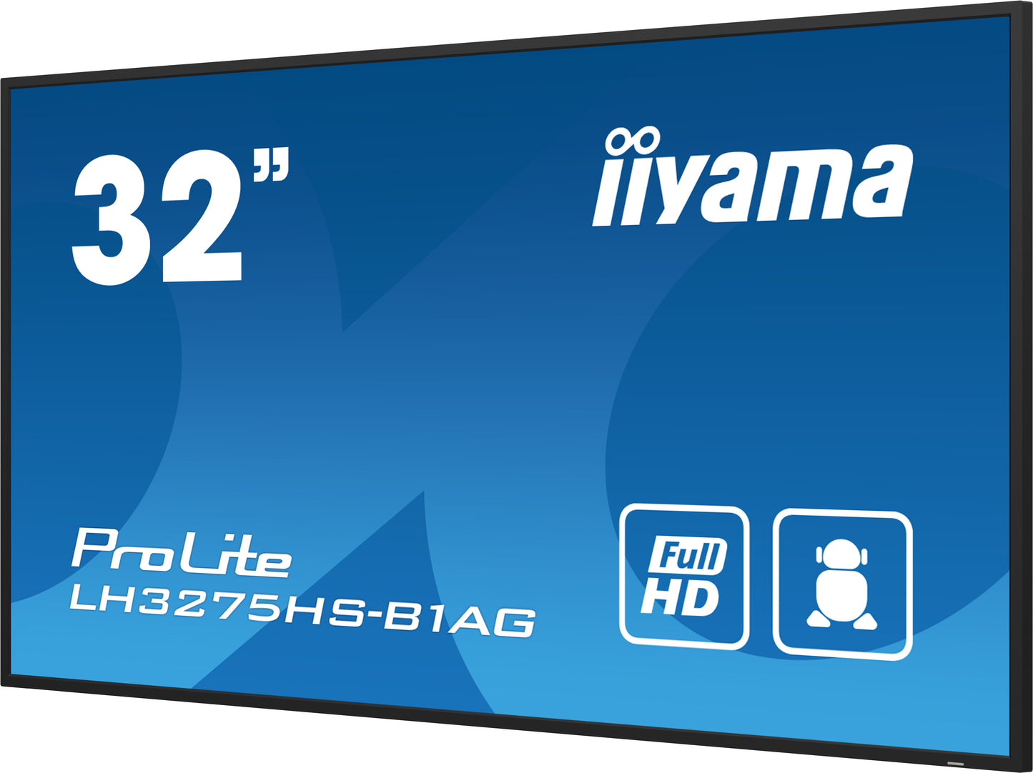 iiyama ProLite Digital signage flat panel 81.3 cm (32") LCD Wi-Fi 500 cd/m² Full HD Black Built-in processor Android 11 24/7