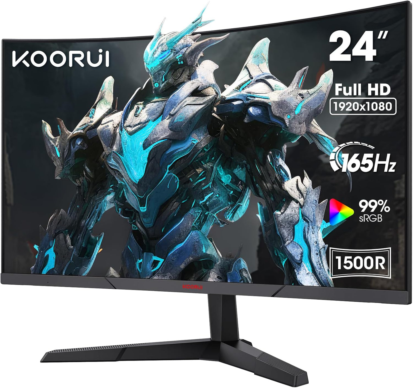 Koorui 24E6CA 24" Curved VA 165Hz 1ms FHD 1500R Gaming Monitor