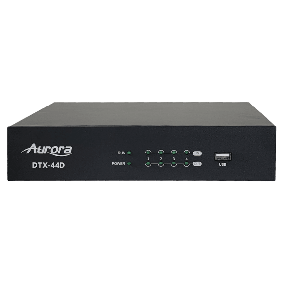 Aurora DTX-44D 4x4 Dante DSP with 4x4 analog in and out