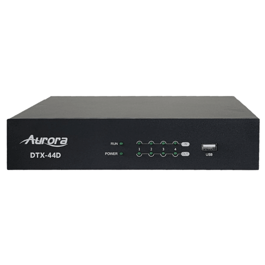 Aurora DTX-44D 4x4 Dante DSP with 4x4 analog in and out