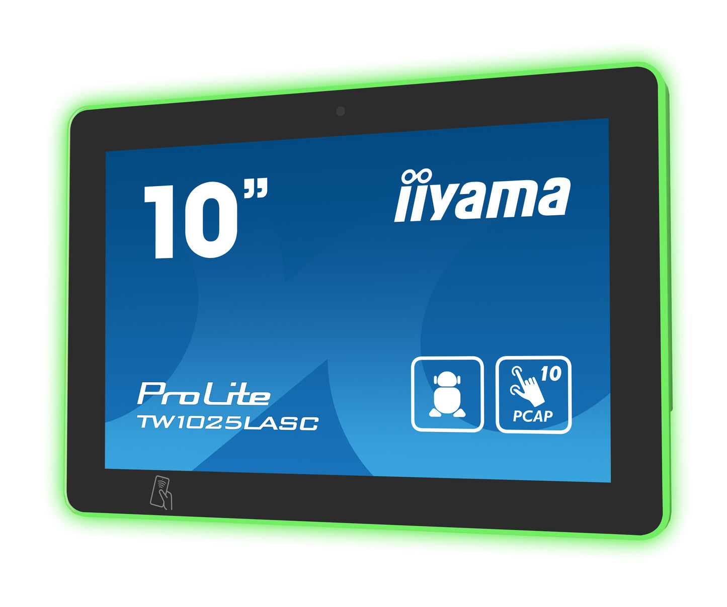 iiyama TW1025LASC-B1PNR Signage Display Kiosk design 25.6 cm (10.1") LED Wi-Fi 450 cd/m² HD Black Touchscreen Built-in processor Android 24/7