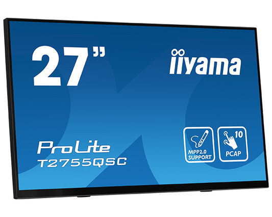 iiyama ProLite T2755QSC-B1 computer monitor 68.6 cm (27") 2560 x 1440 pixels Full HD LCD Touchscreen Black