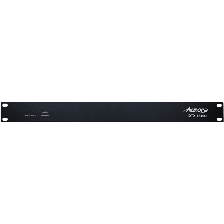 Aurora DTX-1616D 16x16 Dante DSP with 16x16 analog in and out