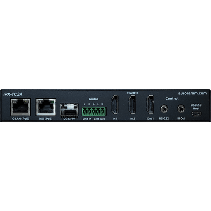 Aurora IPX-TC3A-DF-Pro 3rd Gen 4K 10Gbps AV-over-IP Transceiver Box