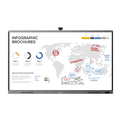Hisense 65WR6BE 65” Advanced 4K Interactive Touchscreen Display (with optional plug-in camera)