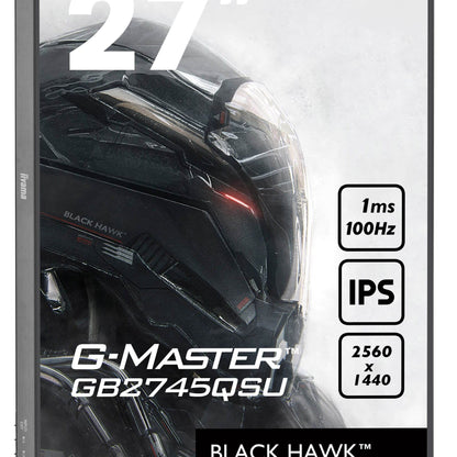 iiyama G-MASTER GB2745QSU-B2 computer monitor 68.6 cm (27") 2560 x 1440 pixels Wide Quad HD LED Black
