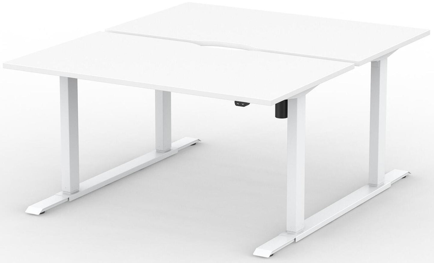 Formetiq B/H1B28S Alto 1 Back-To-Back Height Adjustable Desk with Scoop - (w) 1200 x (d) 800mm