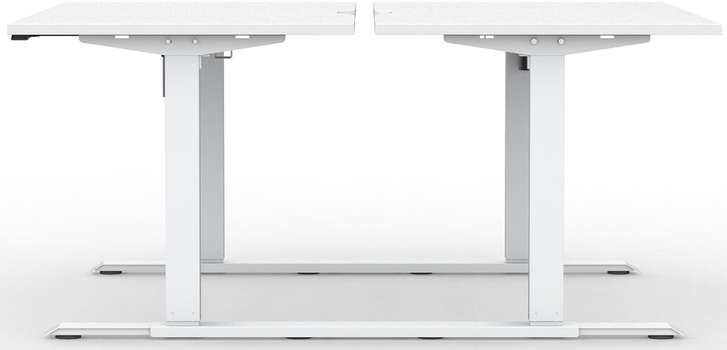 Formetiq B/H1B47S Alto 1 Back-To-Back Height Adjustable Desk with Scoop - (w) 1400 x (d) 700mm