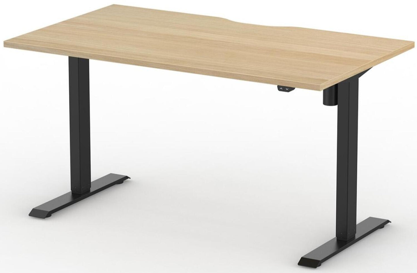 Formetiq B/H1S68S Alto 1 Single Height Adjustable Desk with Scoop - (w) 1600 x (d) 800mm