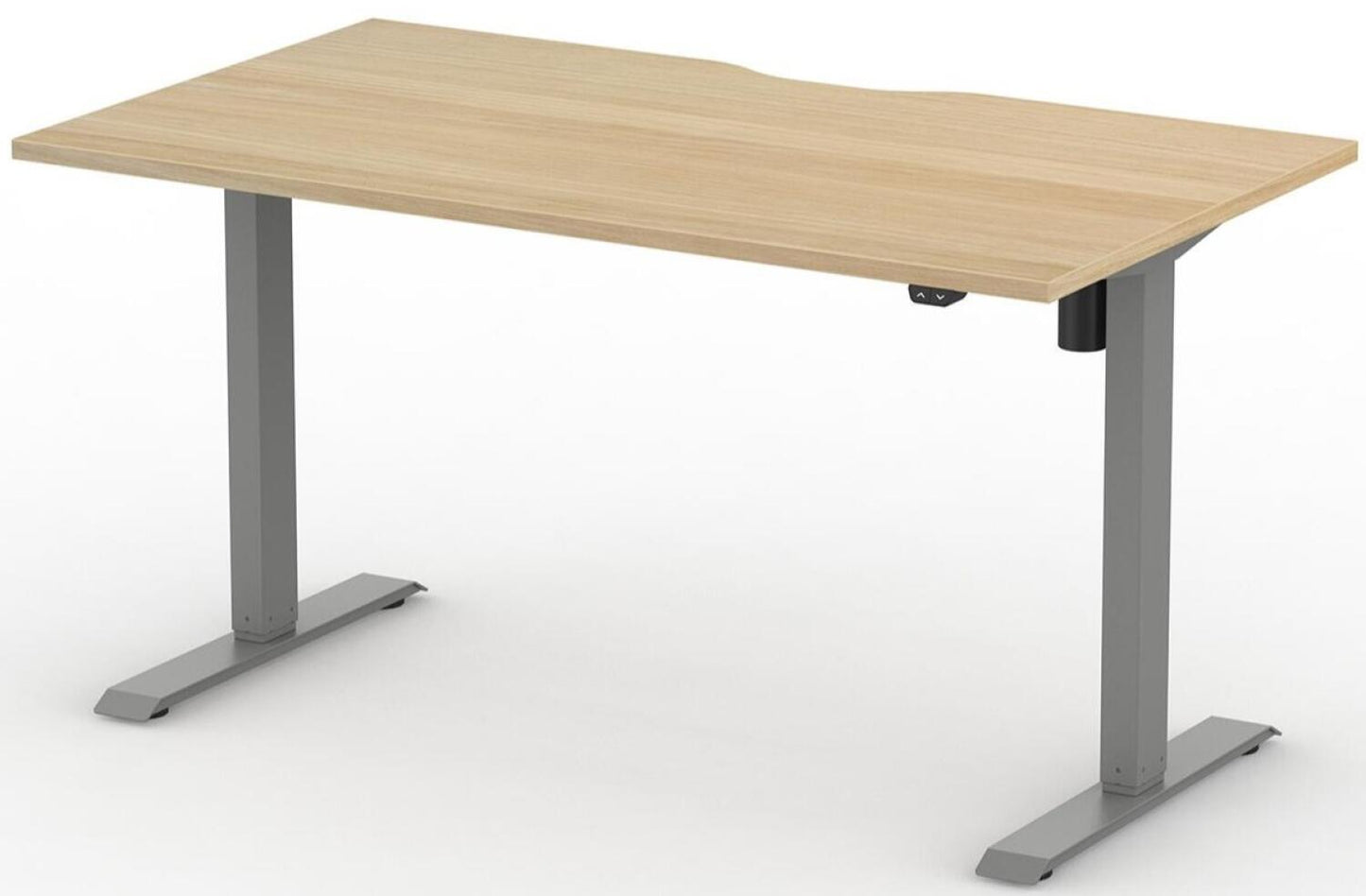 Formetiq B/H1S68S Alto 1 Single Height Adjustable Desk with Scoop - (w) 1600 x (d) 800mm