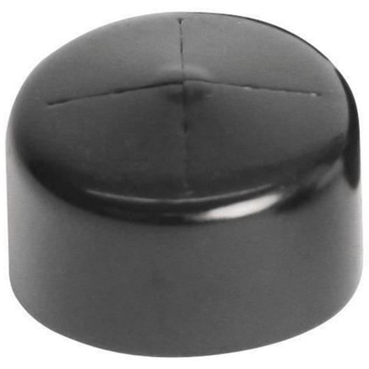 Chief 10 PACK 1-1/2 NPT Vinyl Cap, BLACK VINYL