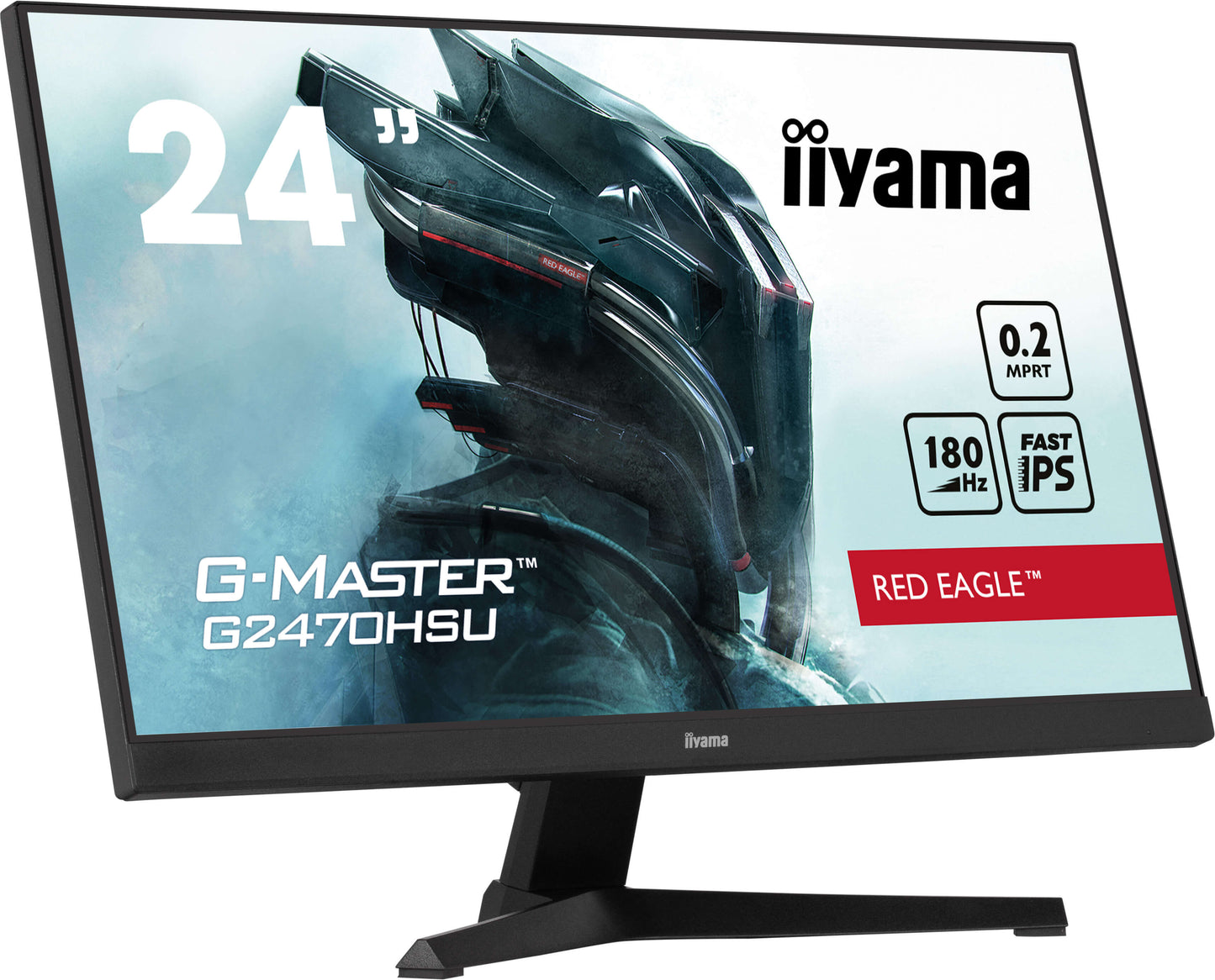 iiyama G-Master G2470HSU-B6 Red Eagle 24" Fast IPS 0.2ms 180Hz Gaming Monitor